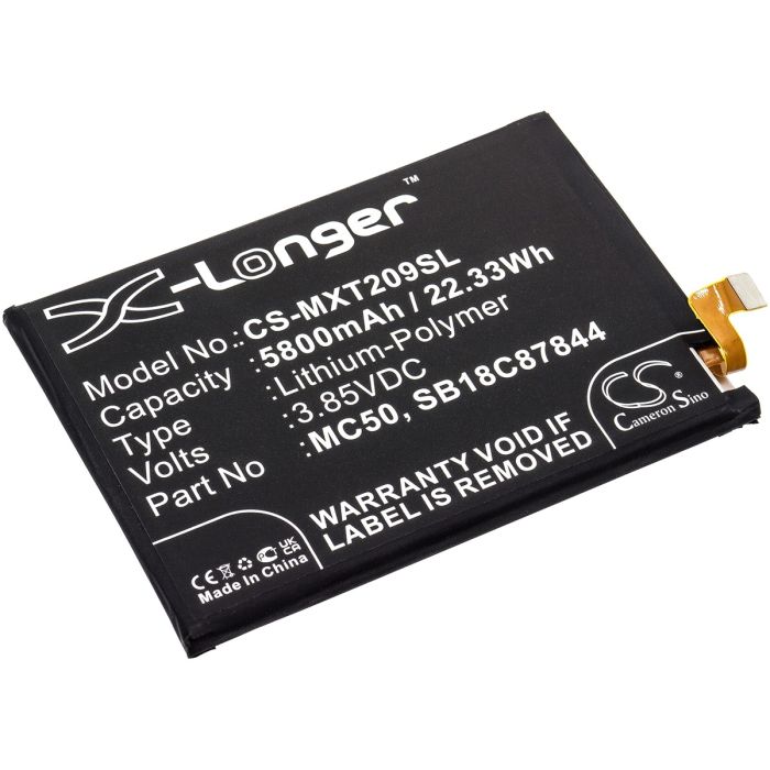 Lenovo puhelimen K12 Pro / K12 Pro 2020 yhteensopiva akku 5800mAh