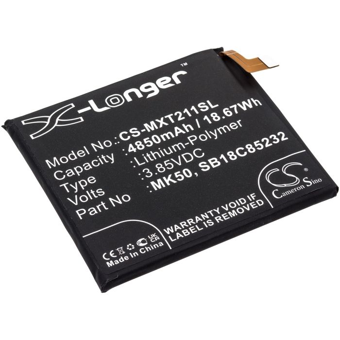 Motorola älypuhelinten Moto G 5G / Moto G 5G 2021 yhteensopiva akku 4850mAh