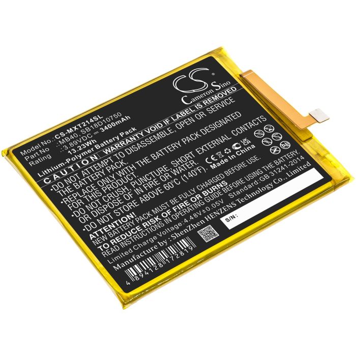 Motorola älypuhelinten Edge 20 5G 2021 / Moto Edge 20 5G yhteensopiva akku 3400mAh