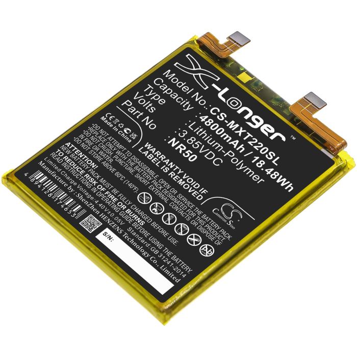 Motorola älypuhelinten Edge 30 Ultra / Moto Edge X30 yhteensopiva akku 4800mAh