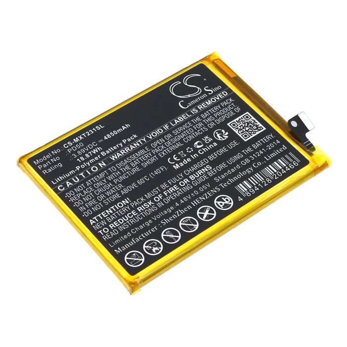 Motorola puhelimen Moto G Power 5G / XT2311 (2023) yhteensopiva akku 4850mAh