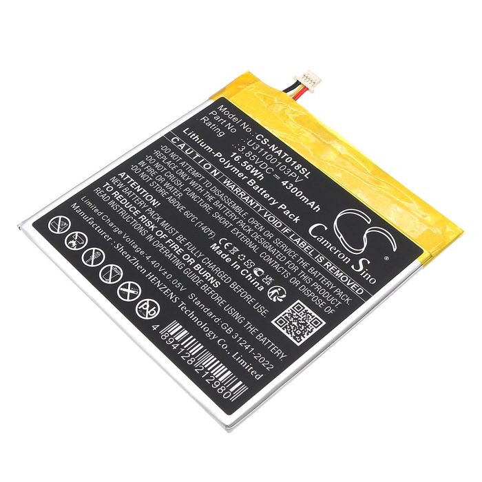ONN tabletin 100044018G, 100044018p yhteensopiva akku 4300mAh