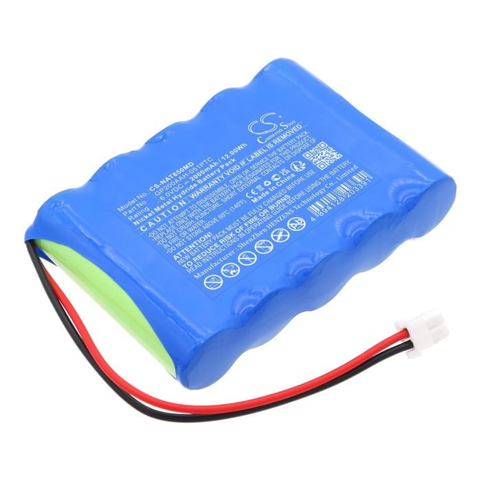 NONIN lääketieteellisen laitteen 8500 yhteensopiva akku 2000mAh