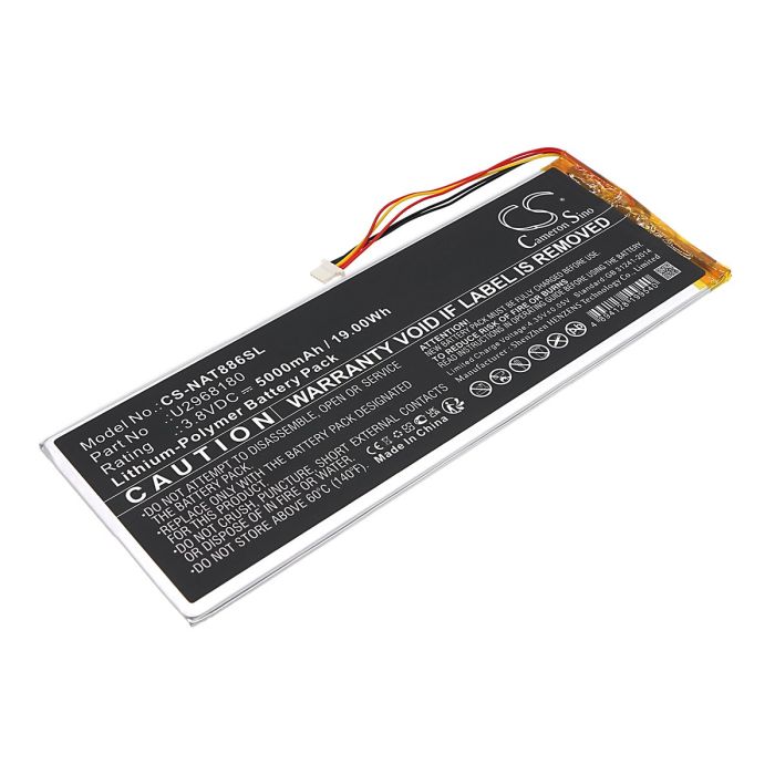 ONN tabletin NSurf Tablet 10" Gen 2, 100011886 yhteensopiva akku 5000mAh