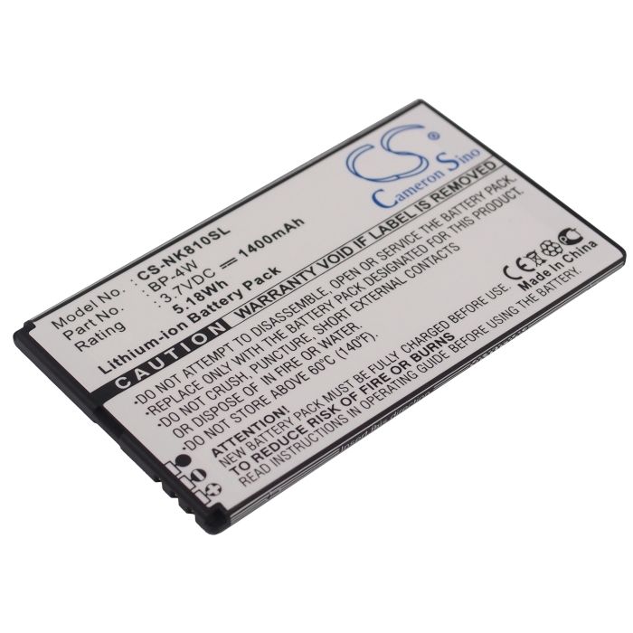 Nokia Lumia 810 - BP-4W yhteensopiva akku 1400 mAh