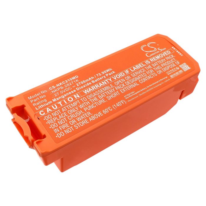 Nihon Kohden lääketieteellisen laitteen Cardiolife AED 2100 range / AED-2100 yhteensopiva akku 2700mAh