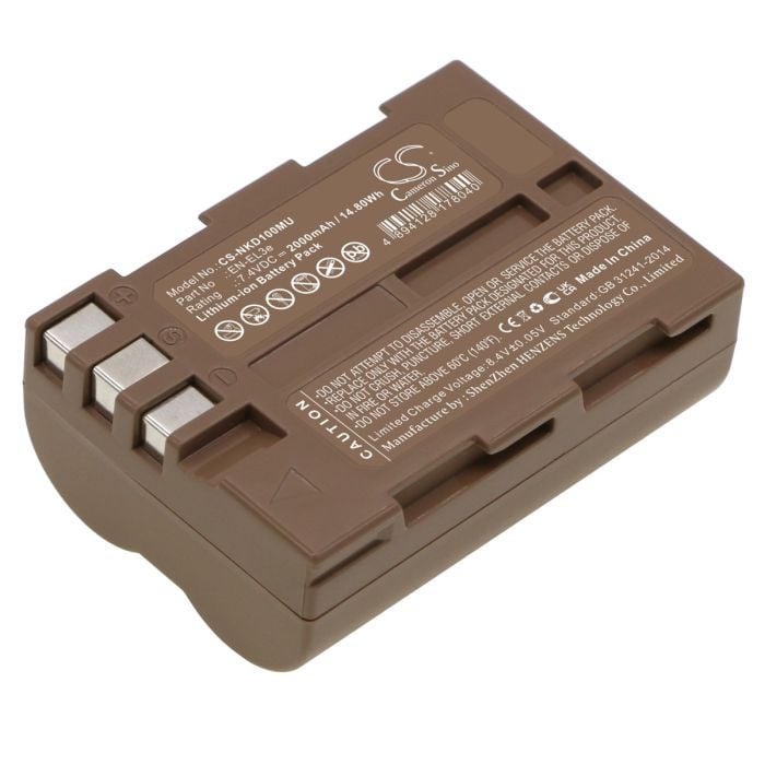 NIKON kameroiden D100 / D200 yhteensopiva akku 2000mAh NIKON kameroiden D100 / D200 yhteensopiva akku 2000mAh