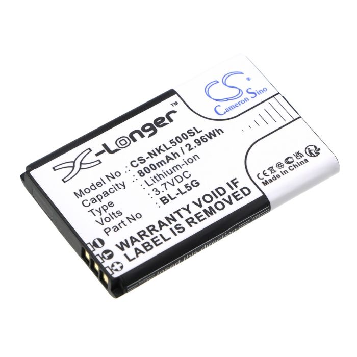 Nokia puhelimen 105 4G (2021) yhteensopiva akku 800mAh