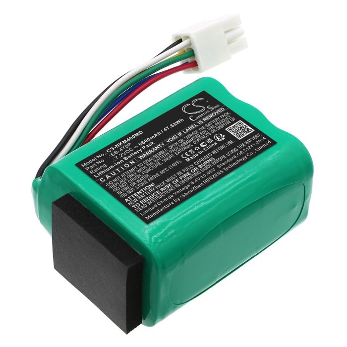 Nihon Kohden lääketieteellisen laitteen PVM-4000 / PVM-4761 yhteensopiva akku 6600mAh
