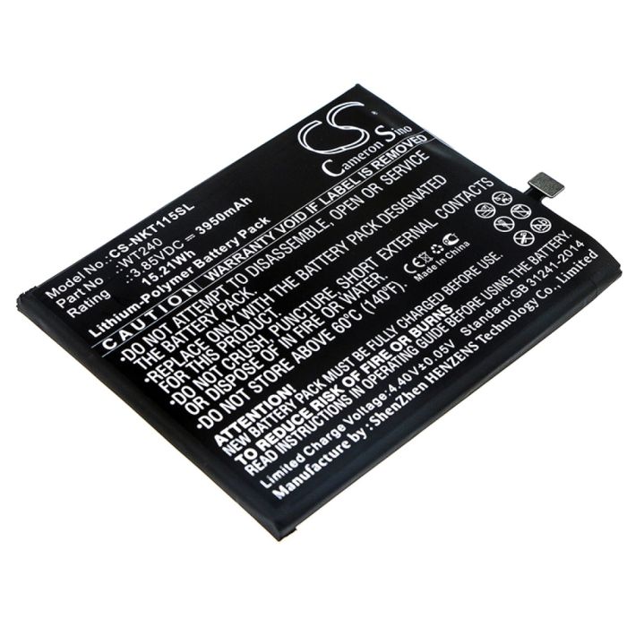 Nokia älypuhelinten 3.2 / TA-1154 yhteensopiva akku 3950mAh