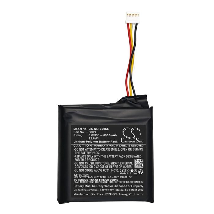 Google Nest Cam GA02077, G3AL9 yhteensopiva akku 6000 mAh