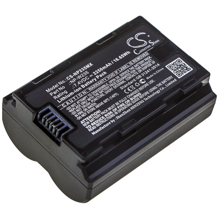 Fujifilm kameroiden X-T4 / GFX100S yhteensopiva akku 2250mAh