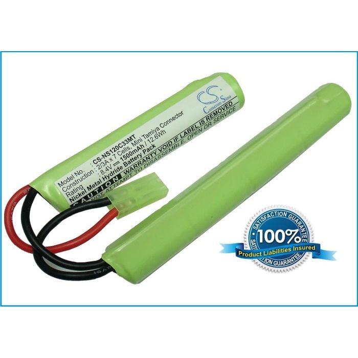 RC / airsoft akku, 1500 mAh, 8,4 V