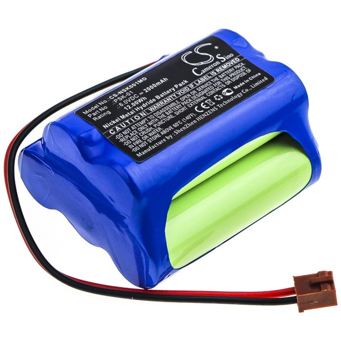 NIKKISO lääketieteellisen laitteen PSK-01 yhteensopiva akku 2000mAh