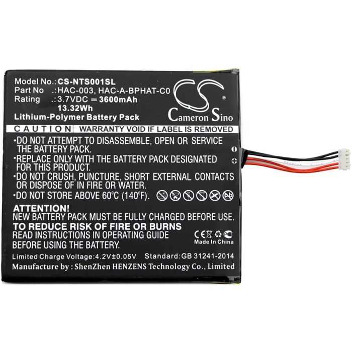 Nintendo Switch HAC-001 akku 3600 mAh