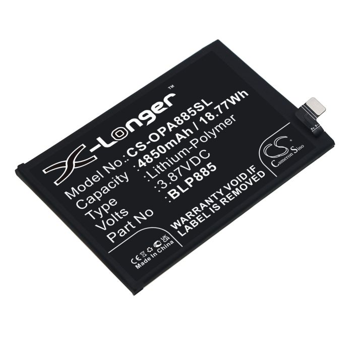 OPPO älypuhelinten A96 / CPH2333 yhteensopiva akku 4850mAh