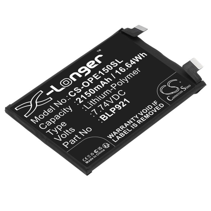 Oneplus puhelimen ACE 150W yhteensopiva akku 2150mAh