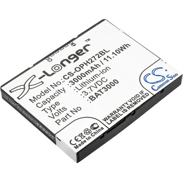 Opticon H-27, H-27 1D, H-27 2D akku 3000mAh
