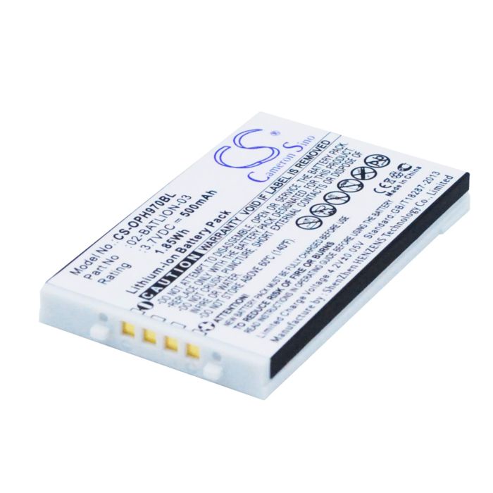 Opticon OPL-7724, OPL-7734, OPL-9700 akku 500mAh