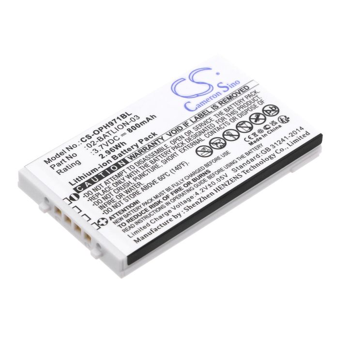 Opticon OPL-7724, OPL-7734, OPL-9700 akku 800mAh