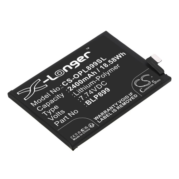 Oneplus puhelimen 10 Pro / 10 Pro 5G yhteensopiva akku 2400mAh