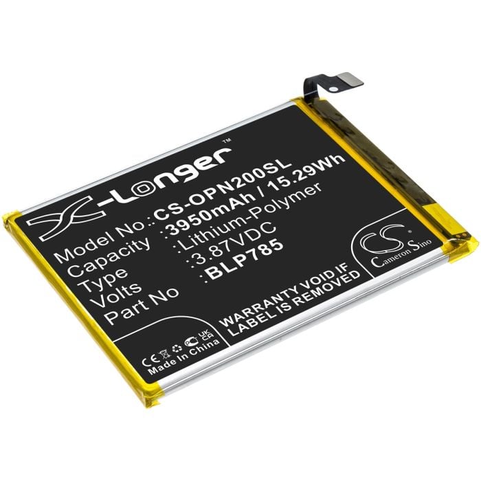 Oneplus älypuhelinten AC2003 / Nord yhteensopiva akku 3950mAh