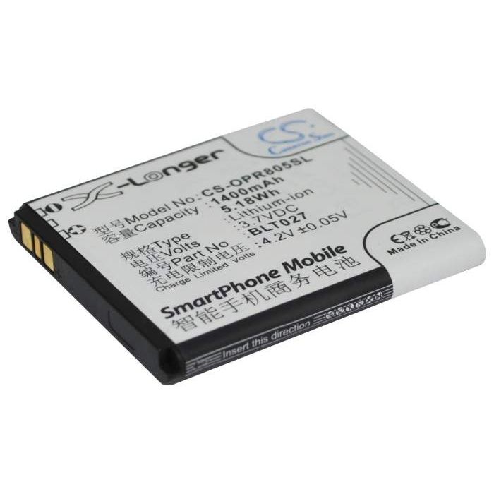 OPPO R803 akku 1400mAh/5.18Wh