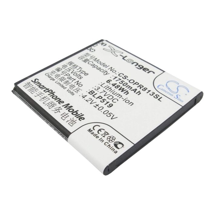 OPPO 701T, R813T, R817 akku 1750mAh