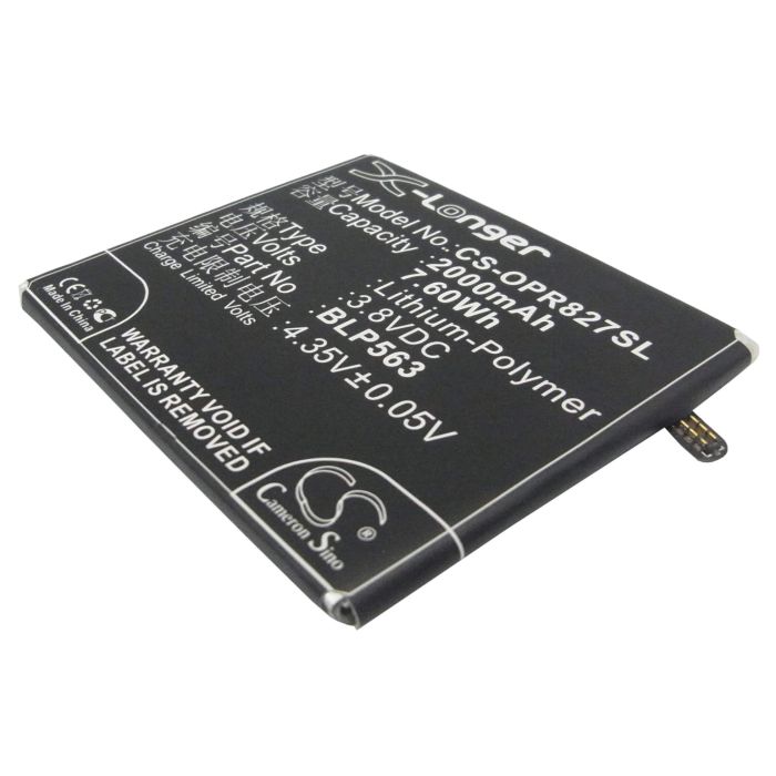 OPPO R827, R827T, R850 akku 2000mAh