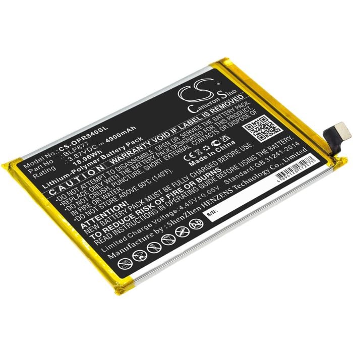 OPPO älypuhelinten Realme 8i yhteensopiva akku 4900mAh