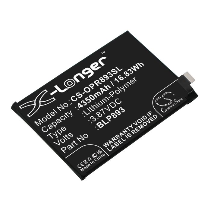 OPPO älypuhelinten PFJM10 / Reno 7 yhteensopiva akku 4350mAh OPPO älypuhelinten PFJM10 / Reno 7 yhteensopiva akku 4350mAh
