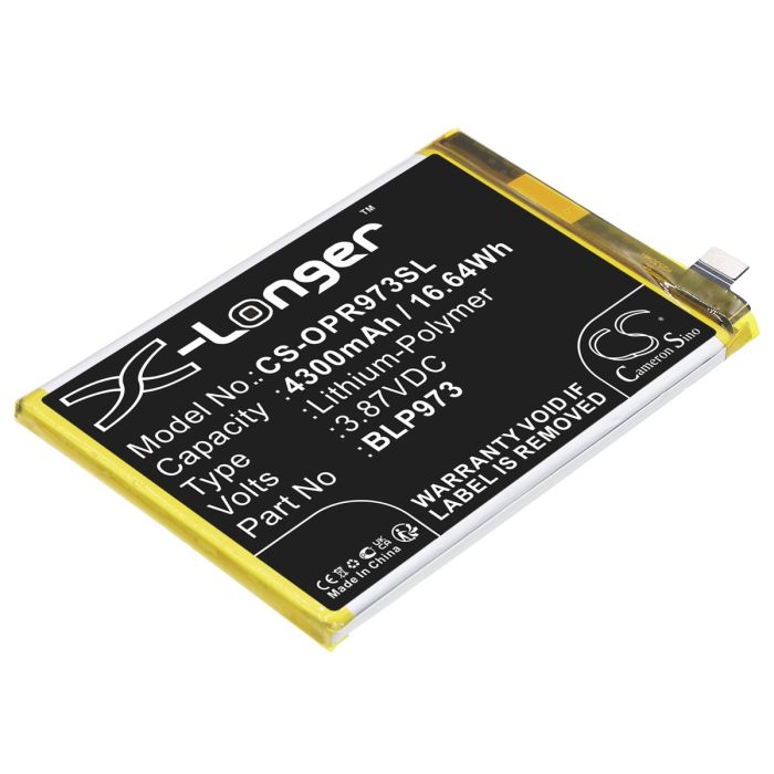 OPPO puhelimen Reno9 5G / PHM110 yhteensopiva akku 4300mAh OPPO puhelimen Reno9 5G / PHM110 yhteensopiva akku 4300mAh