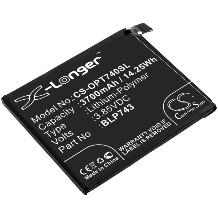 Oneplus älypuhelinten 7T / HD1901 yhteensopiva akku 3700mAh