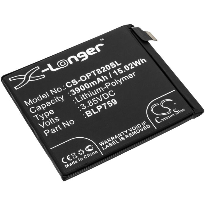 Oneplus älypuhelinten 8 Pro / 8 Pro 5G yhteensopiva akku 3900mAh