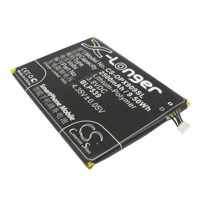OPPO Find 5, X909, X909t akku 2500mAh