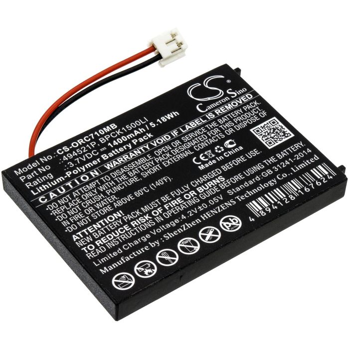 Audioline itkuhälyttimen BabySense 5 Video / Watch &amp; Care V120 yhteensopiva akku 1400mAh