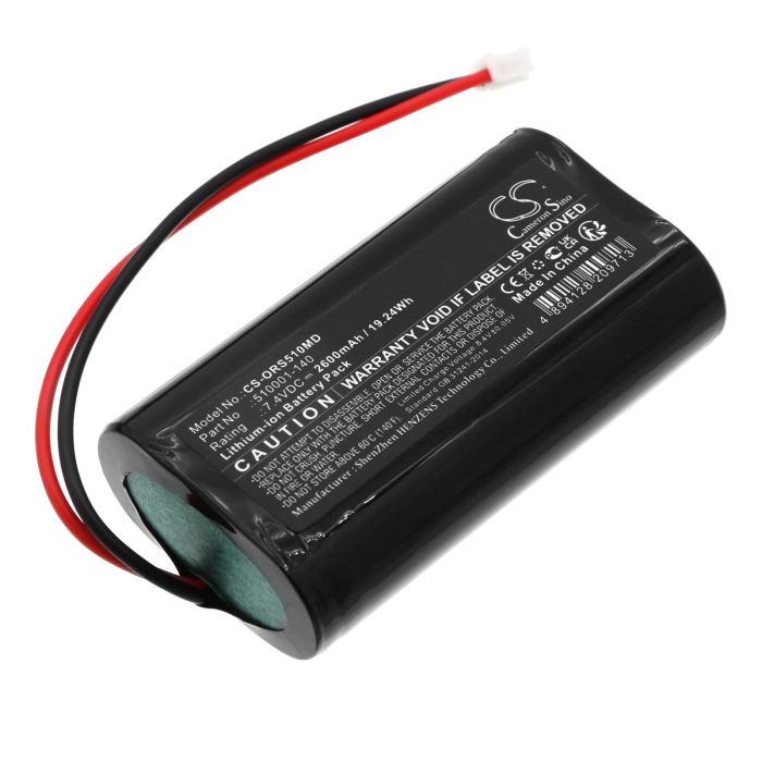 Orascoptic lääketieteellisen laitteen Zeon Discovery yhteensopiva akku 2600mAh