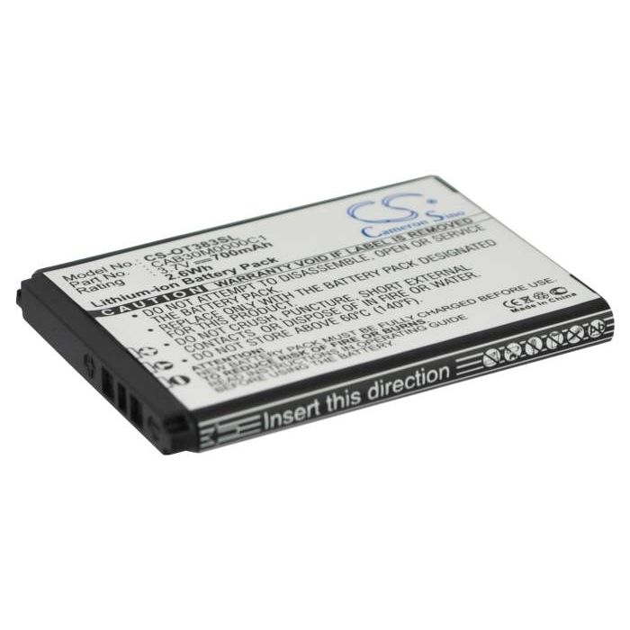 Alcatel Crystal, One Touch 103, One Touch 103A akku 700mAh