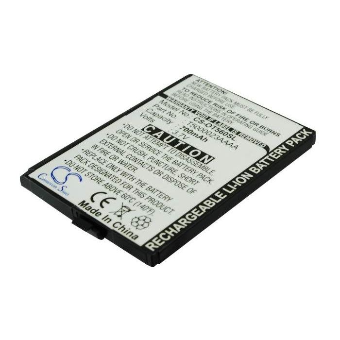 Alcatel OT-C550, OT-C550A, OT-C560 akku 700mAh/2.59Wh