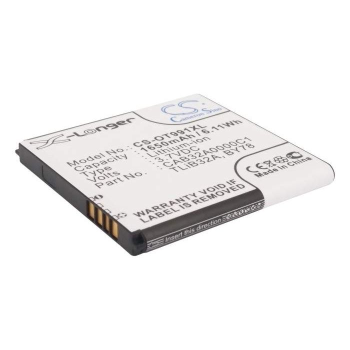 Alcatel One Touch 6010, One Touch 6010D, One Touch 916 akku 1650mAh
