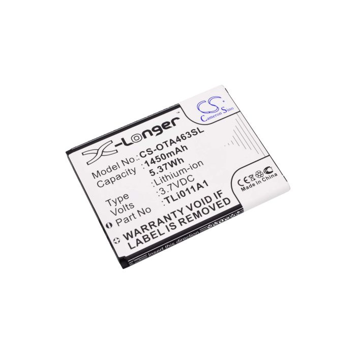 Alcatel A463, A463BG, One Touch A463 akku 1450mAh