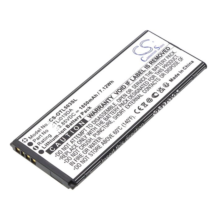 Alcatel matkapuhelimen OT-5005R, OT-5033A yhteensopiva akku 1850mAh