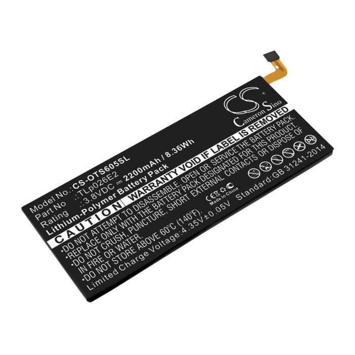 Alcatel älypuhelinten Idol 4 Dual Sim / One Touch Idol 4 yhteensopiva akku 2200mAh