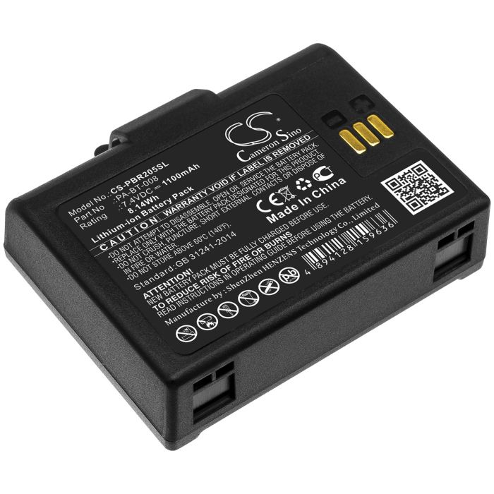 Brother kannettavien tulostimen RJ-2035B / RJ-2055WB yhteensopiva akku 1100mAh