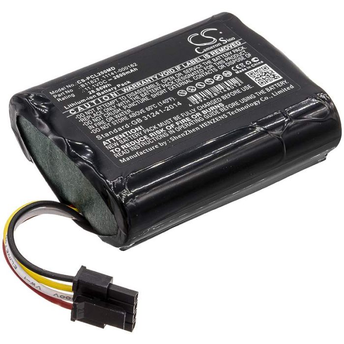 Physio Control 1150-000018, LifePak 20 Code, LifePak 20 Code Management Mod akku 2600mAh