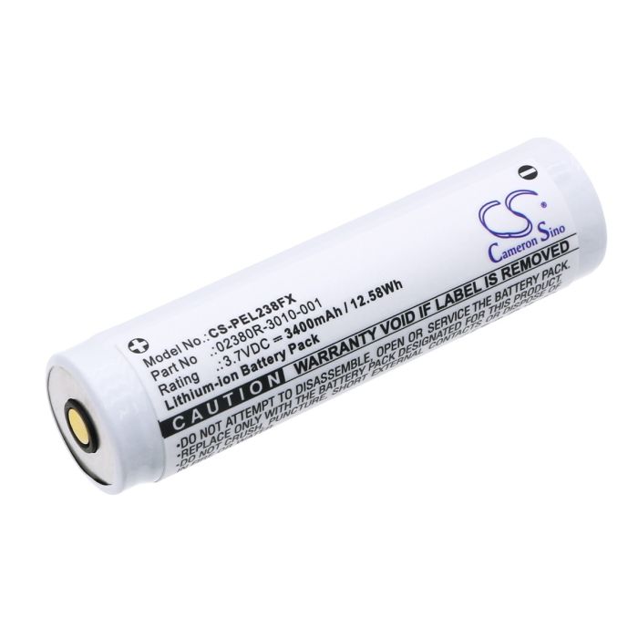 Pelican taskulampun 7610 Tactical Flashlight / 7620 Tactical Flashlight yhteensopiva akku 3400mAh