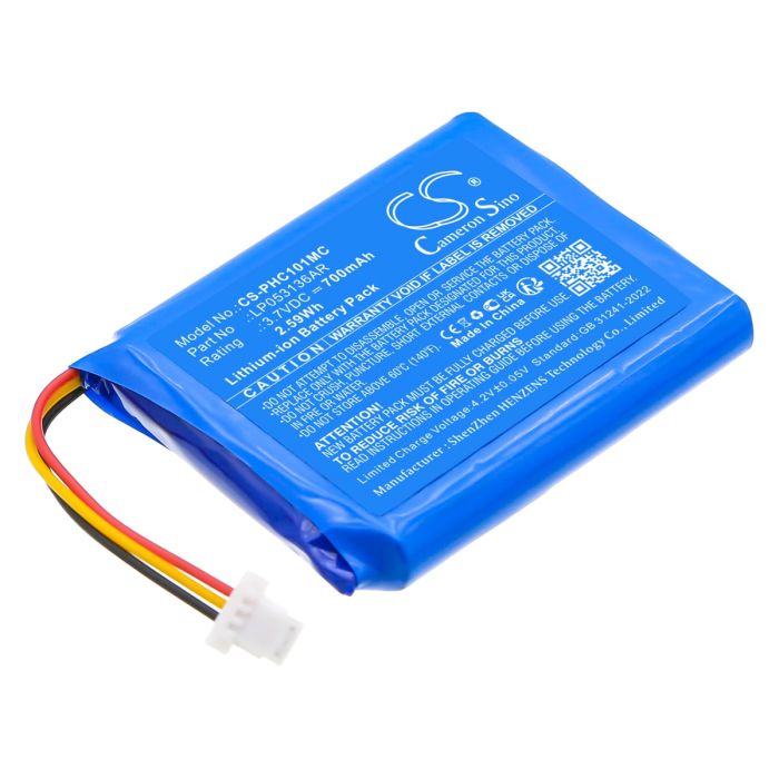 Philips kameran ESee CAM101BL/00 yhteensopiva akku 700mAh