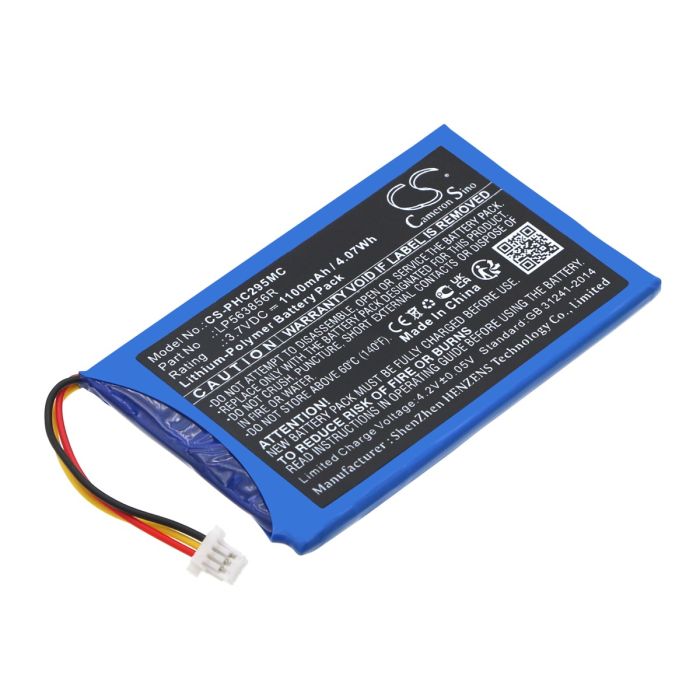 Philips kameran HD CAM 295 yhteensopiva akku 1100mAh