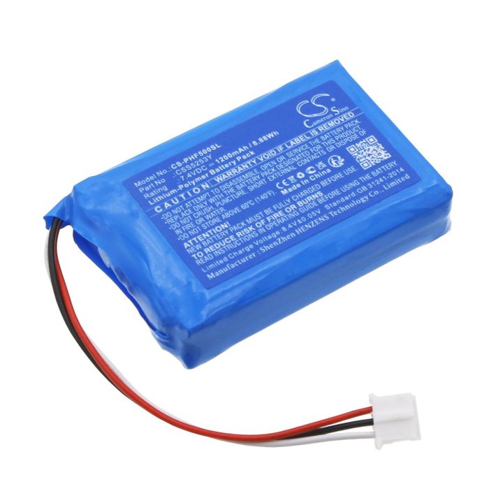 Philips kaiuttimen Fidelio F5, Fidelio E5 yhteensopiva akku 1200mAh