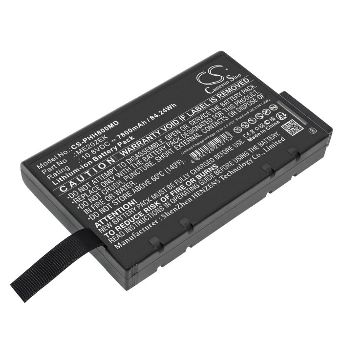Philips lääketieteellisen laitteen Earlyvue VS30 / Goldway P80E yhteensopiva akku 7800mAh